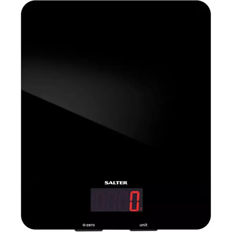 ميزان مطبخ ديجيتال 10 كيلو سالتر زجاج اسود SALTER 1160BKDR