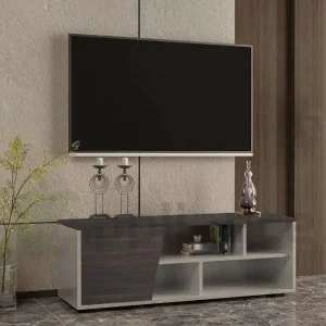 ترابيزة تليفزيون مودرن خشب L25 ابلاينس Appliance بني-بيج