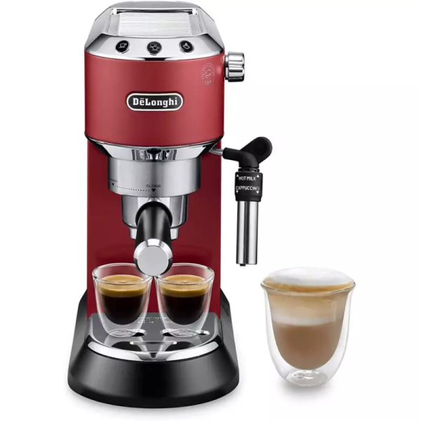 ماكينة قهوة اسبريسو وكابتشينو ديلونجي EC685.R ديديكا احمر