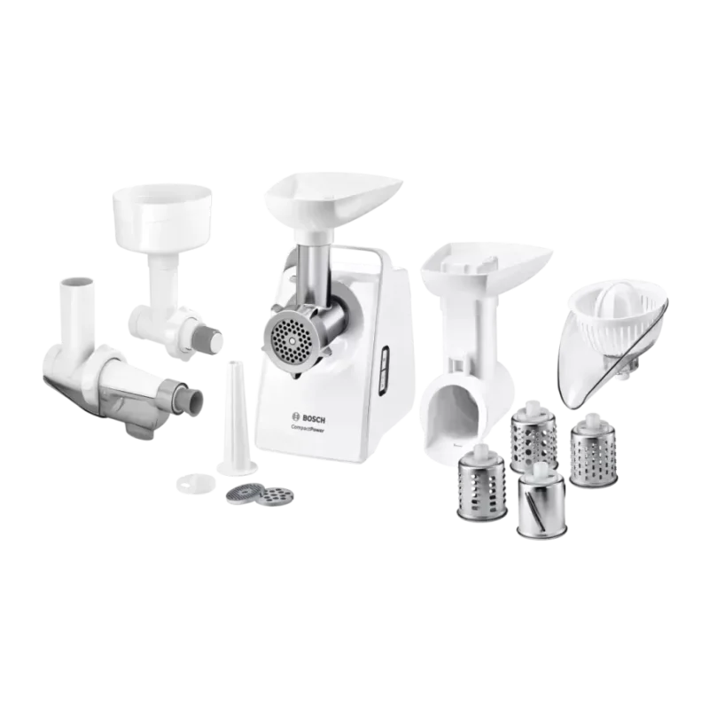 MFW3X18W مفرمة لحمة بوش 2000 وات بالملحقات BOSCH MFW3X18W