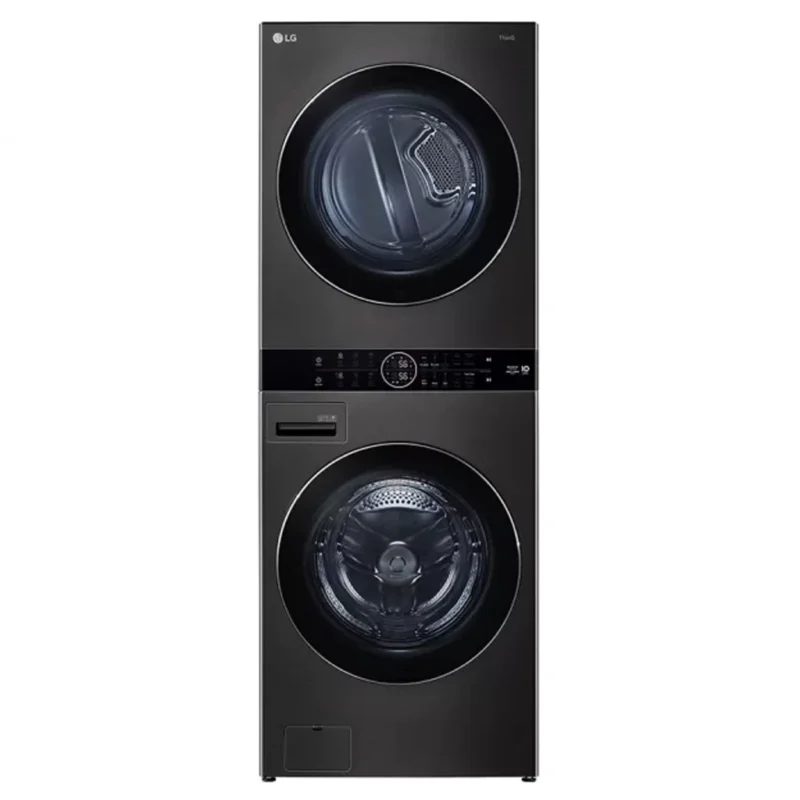 غسالة lg تاور 21 كيلو مجفف lg سعة 16 كيلو FWT2116BS اسود ال جي