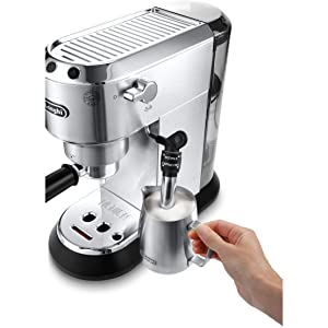 De'Longhi Dedica Style Pump Espresso Machine, Silver - EC685M