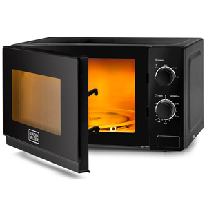 Black & Decker 20L Microwave Oven, Grey- MZ2020P-B5
