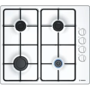 بوتاجاز مسطح بلت ان بوش غاز 60 سم ابيض BOSCH PBP6C2B80O