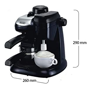 Delonghi Steam Coffee Maker - Black, EC9