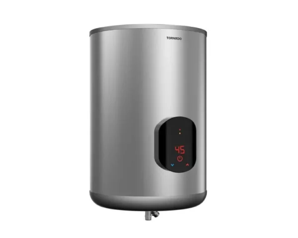 tornado electric water heater 55 litre in silver color with digital screen ewh s55cse s side scaled | ال جي مصر | Appliance