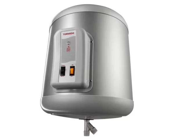 tornado electric water heater 55 litre with led lamp indicator in silver color eha 55tsm side zoom scaled | ال جي مصر | Appliance