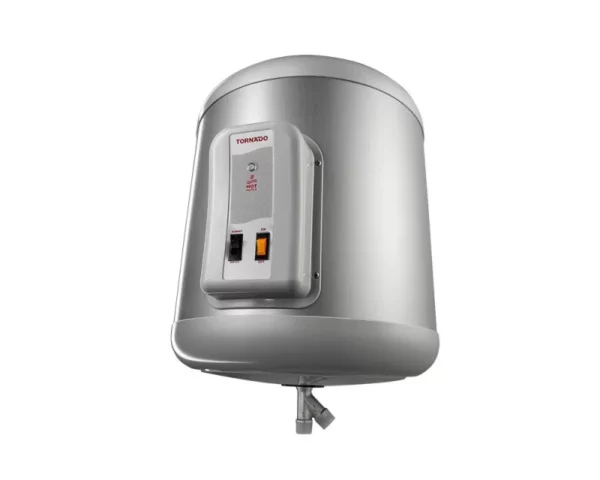 tornado electric water heater 35 litre with led indicator in silver color eha 35tsm s side 2 scaled | ال جي مصر | Appliance