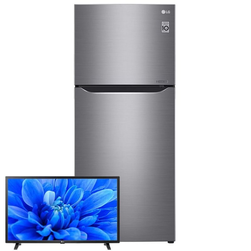 ثلاجة ال جى انفرتر 2 باب 395 لتر ستانلس ستيل – موديل 2022 - GN-B572PLGB ثلاجة ال جى انفرتر 2 باب 395 لتر ستانلس ستيل – موديل 2022 - GN-B572PLGB