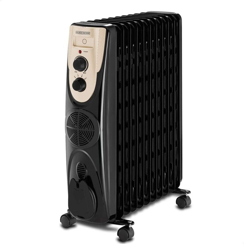 دفاية زيت بلاك اند ديكر 11 ريشة OR011FD بالمروحة 2500 وات