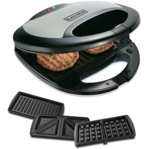 ساندوتش ميكر بلاك اند ديكر TS2090 بانيني ووافل 3*1