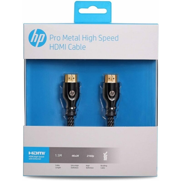 كابل hdmi 4k HP CABLE 1.5M - HP026GBBLK1.5TW