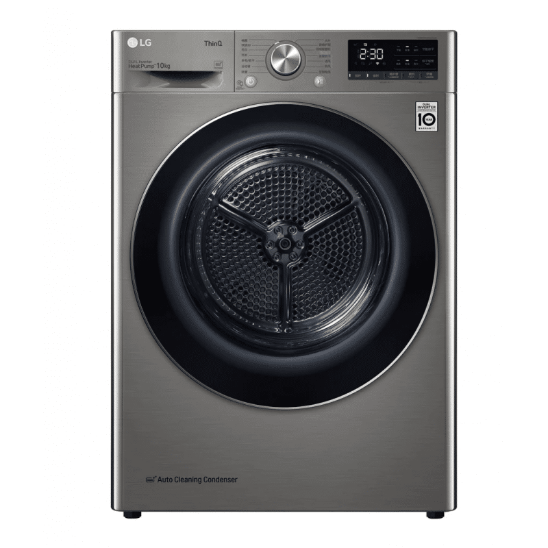 مجفف ملابس ال جى 10.1 كيلو مستشعر التجفيف تشخيص ذكي RH10V9PV2W مجفف ملابس ال جي 10 كيلو RH10V9PV2W LG