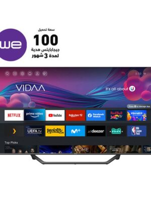 تليفزيون هايسنس 55 بوصة VIDAA Ultra Slim 4K QLED 50A7EG2 hisense