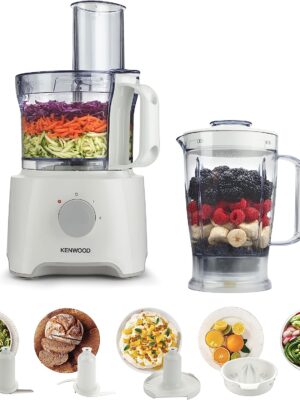 كيتشن ماشين كينوود 800 وات أبيض FDP303WH kenwood