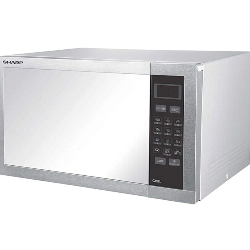 ميكروويف شارب 34 لتر بالشواية سيلفر ديجيتال SHARP R-77ATST
