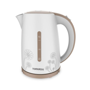 غلاية مياه تورنيدو بلاستيك 1.7 لتر أبيض TKP-2117 tornado