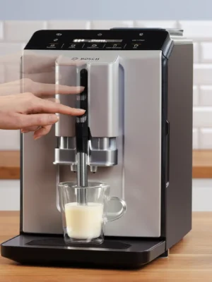 ماكينة قهوة اسبريسو وكابتشينو اتوماتيك بوش بالمطحنة TIE20301 bosch