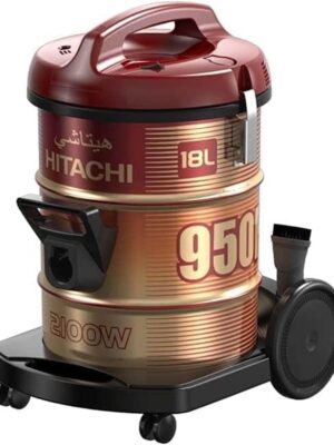 مكنسة برميلية هيتاشي 2100 وات أسود × أحمر CV-950F240CBS