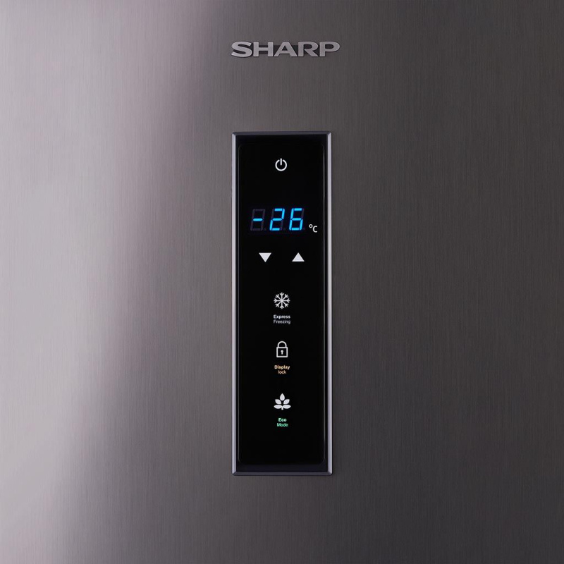 ديب فريزر شارب انفرتر ديجيتال نوفروست 6 درج 250 لتر استانلس FJ-EC23(ST) sharp ديب فريزر شارب انفرتر ديجيتال نوفروست 6 درج 250 لتر استانلس FJ-EC23(ST) sharp