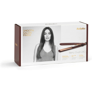 مكواة شعر بيري كراش من بيبي ليس فرد ألواح مطلية بسيراميك كوارتز أرجواني ‎ 2183PSDE babyliss