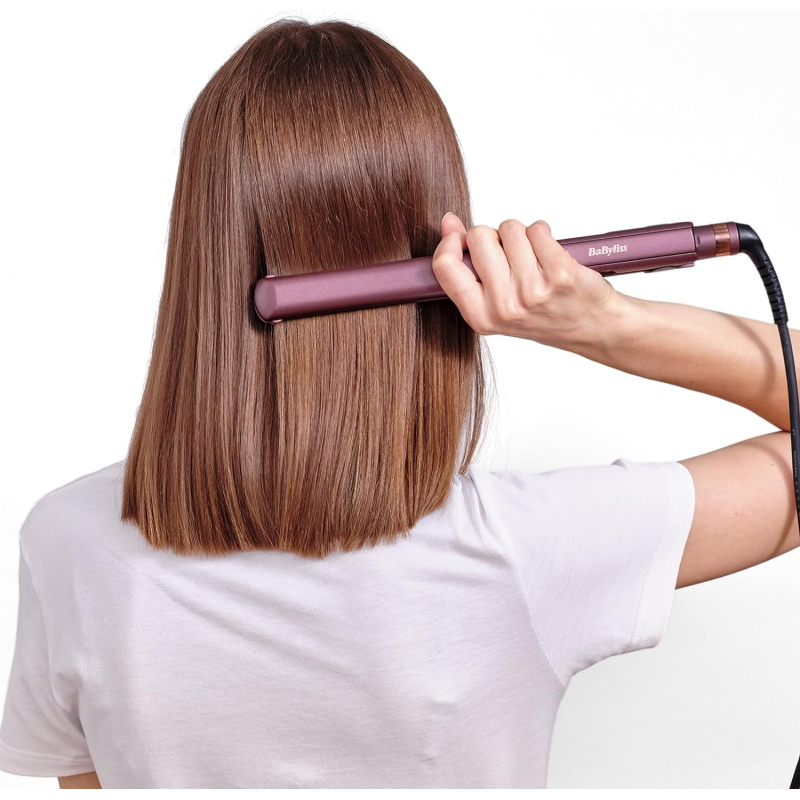 مكواة شعر بيري كراش من بيبي ليس فرد ألواح مطلية بسيراميك كوارتز أرجواني 2183PSDE babyliss مكواة شعر بيري كراش من بيبي ليس فرد ألواح مطلية بسيراميك كوارتز أرجواني 2183PSDE babyliss