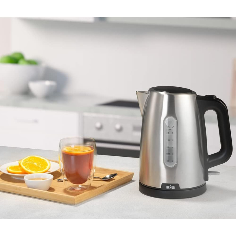 غلاية مياه براون 1.7 لتر 2200 وات ستالس WK1500 Braun غلاية مياه براون 1.7 لتر 2200 وات ستالس WK1500 Braun