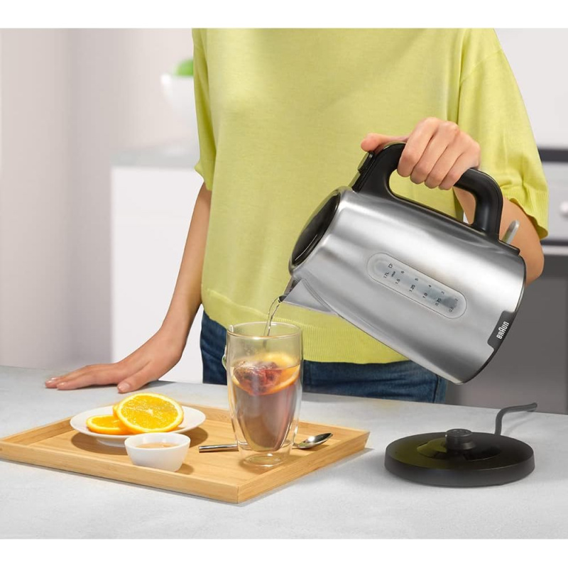 غلاية مياه براون 1.7 لتر 2200 وات ستالس WK1500 Braun غلاية مياه براون 1.7 لتر 2200 وات ستالس WK1500 Braun