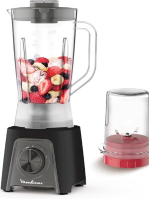خلاط مولينكس 450 واط جرش الثلج اسود LM2C3125 Moulinex