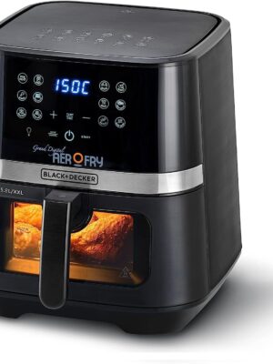 قلاية بطاطس بلاك أند ديكر بدون زيت 5.8 لتر 2 كيلو جرام AF5800-B5 blackanddecker