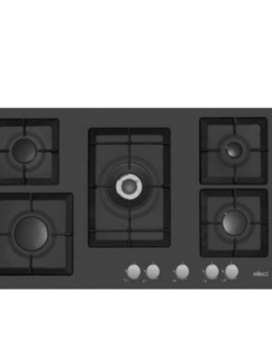 بوتاجاز مسطح بلت ان كيتشن لاين غاز 90 سم ايناميل اسود Kitchen line ZP.J5020BK