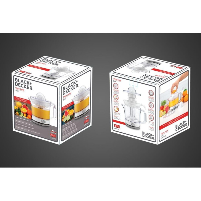 61BVAUP1kvL._AC_SL1000_ عصارة برتقال بلاك اند ديكر 25 وات ضمان لمدة عامين BLACK DECKER CJ675-B5