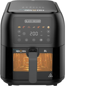 قلاية هوائية بلاك أند ديكر 8 لتر 1700 وات SAF80W-B5 Black and Decker