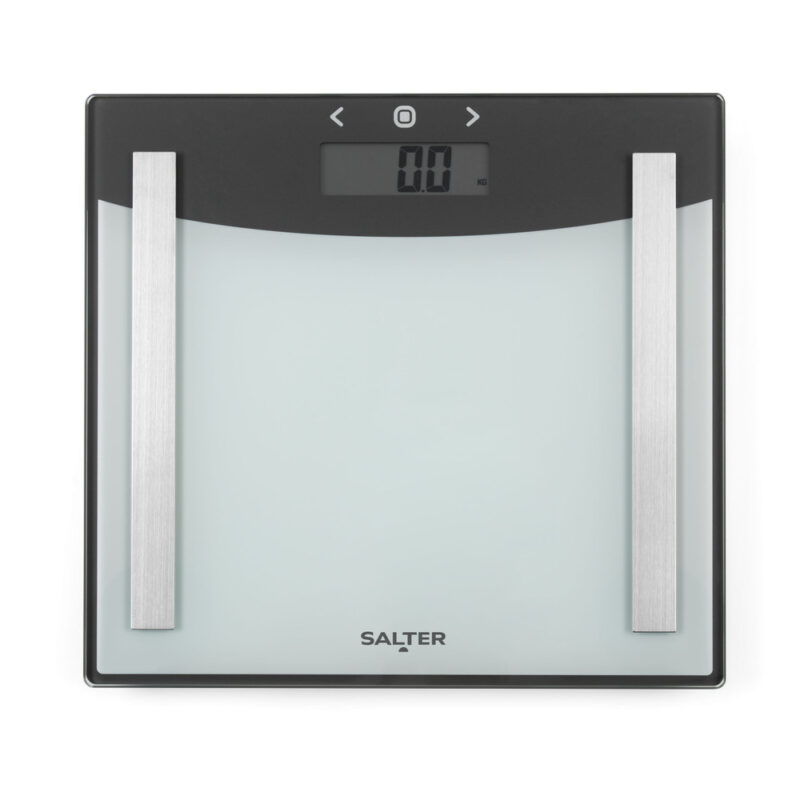 ميزان حمام سالتر 180 كيلو تحليلي ديجيتال فضى 9137SVWH3R salter