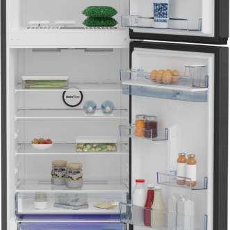 ثلاجة بيكو 477 لتر نوفروست أنفرتر 2 باب اسود B3RDNE500LXBR beko