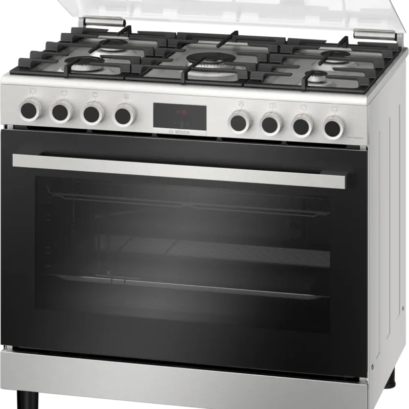 بوتاجاز بوش 5 شعلة ديجيتال امان كامل 90 سم HGP3I8W50S BOSCH