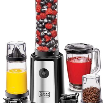 خلاط رياضي بلاك اند ديكير 300 وات 16 قطعة 4 في 1 SBX300BCG-B5