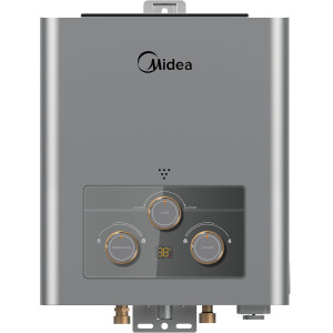 سخان غاز ميديا 6 لتر غاز طبيعى سيلفر بالشاحن MGWH06-12MZNEG Midea