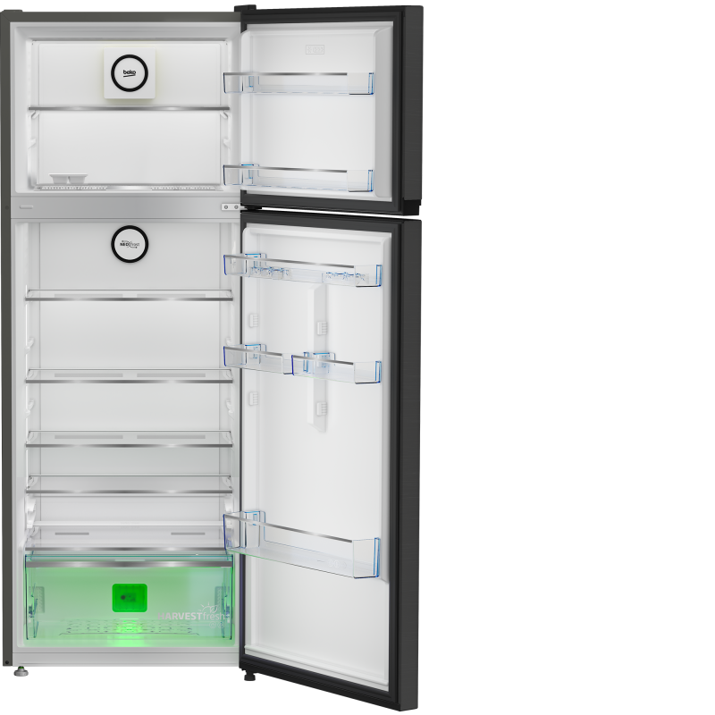 ثلاجة بيكو 455 لتر صافى 406 لتر نوفروست أنفرتر 2 باب استانليس غامق RDNG551M20XBR beko ثلاجة بيكو 455 لتر صافى 406 لتر نوفروست أنفرتر 2 باب استانليس غامق RDNG551M20XBR beko