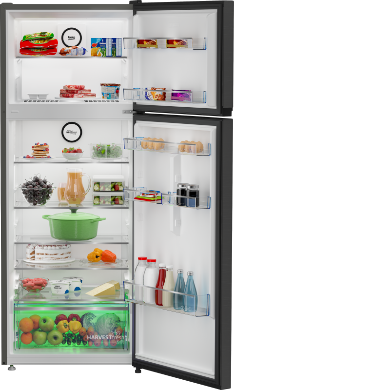 ثلاجة بيكو 455 لتر صافى 406 لتر نوفروست أنفرتر 2 باب استانليس غامق RDNG551M20XBR beko ثلاجة بيكو 455 لتر صافى 406 لتر نوفروست أنفرتر 2 باب استانليس غامق RDNG551M20XBR beko