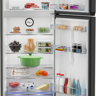 ثلاجة بيكو 455 لتر صافى 406 لتر نوفروست أنفرتر 2 باب استانليس غامق RDNG551M20XBR beko