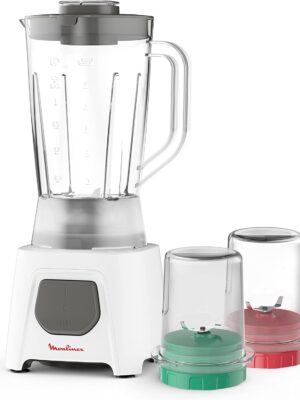 خلاط مولينكس بلينديو 1.5 لتر 450 واط ابيض LM2B3126 moulinex