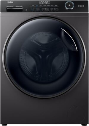 غسالة ملابس هاير 9 كجم اتوماتيك بموتور إنفرتر - فضي غامق - HW90-B14959S8TU1
