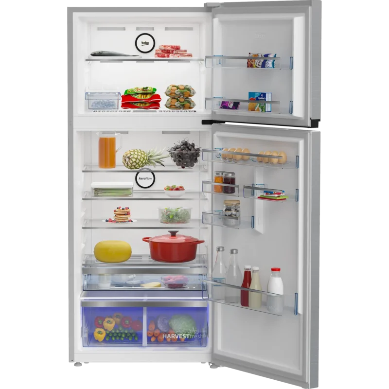 beko-b3rdne590zxb-stainless-fridge-590l 4 ثلاجة بيكو 590 لتر إستانليس انفرتر موديل B3RDNE590ZXB تكنولوجيا AeroFlow سعة 557 لتر