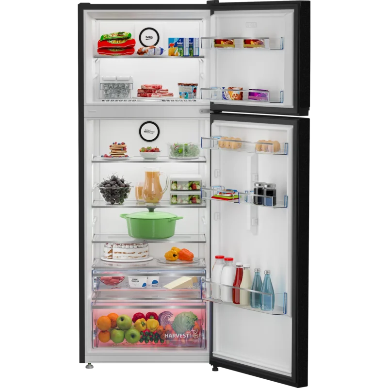 beko-black-digital-fridge-harvestfresh-rdne455m20xbidb interior 3 ثلاجة بيكو 455 لتر أسود ديجيتال هارفست فريش انفرتر موديل RDNE455M20XBIDB