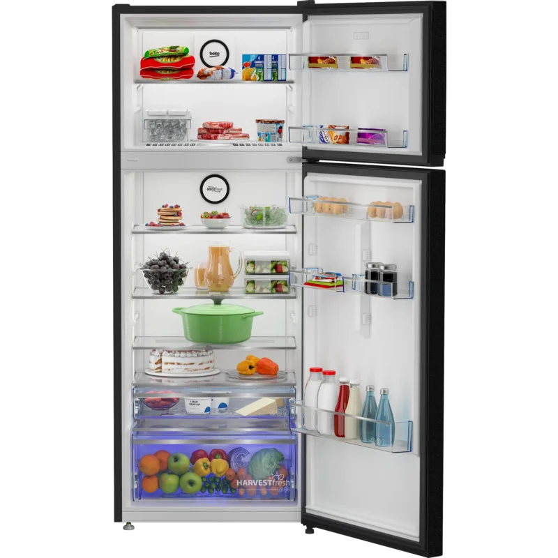beko-black-digital-fridge-harvestfresh-rdne455m20xbidb interior 4 ثلاجة بيكو 455 لتر أسود ديجيتال هارفست فريش انفرتر موديل RDNE455M20XBIDB