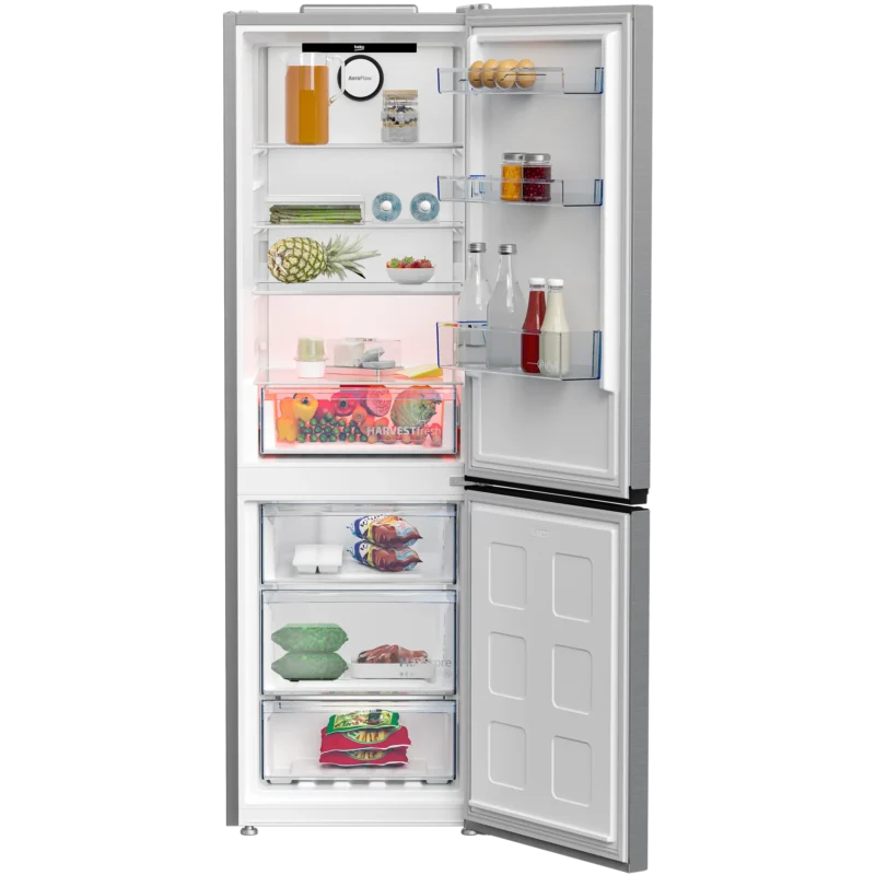 beko-combi-fridge-bottom-freezer-rcne367e30zxb 2 ثلاجة بيكو كومبي فريزر سفلي 367 لتر إستانليس موديل RCNE367E30ZXB