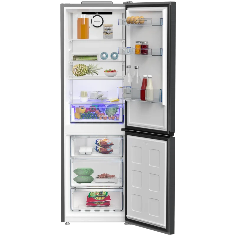 beko-dark-inox-combi-fridge-rcne367e30zxbi 4 ثلاجة بيكو كومبي 367 لتر إستانليس غامق ديجيتال موديل RCNE367E30ZXBI