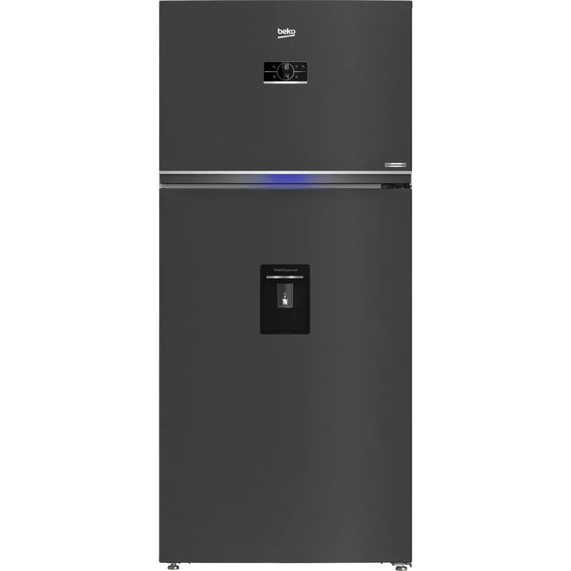 ثلاجة بيكو 24 قدم إستانليس غامق بالحنفية موديل REDNE650E60ZXR سعة 650 لتر