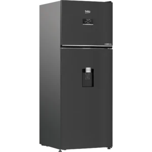 ثلاجة بيكو 500 لتر إستانليس غامق بالحنفية هارفست فريش انفرتر موديل B3RDNE500LXBR